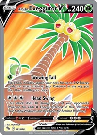 SWSH Pokémon GO: 071/078 - Alolan Exeggutor V (Full Art) (UR)