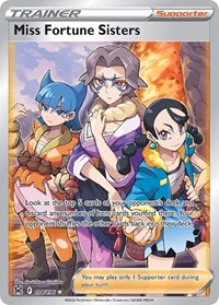 SWSH Lost Origin: 194/196 - Miss Fortune Sisters (Full Art) (UR)