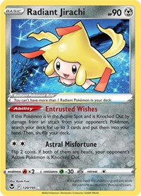 SWSH Silver Tempest: 120/195 - Radiant Jirachi (Radiant Rare)