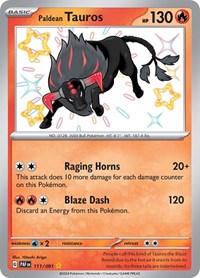 SV Paldean Fates: 111/091 - Paldean Tauros (SYR)