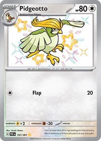 SV Paldean Fates: 197/091 - Pidgeotto (SYR)