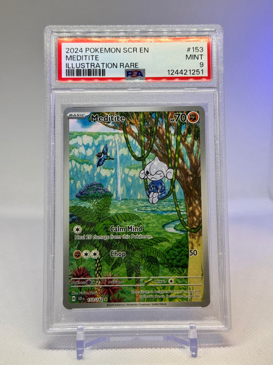 SV Stellar Crown: 153/142 - Meditite (IR) PSA 9