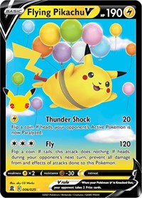 SWSH Celebrations: 006/025 - Flying Pikachu V (UR)