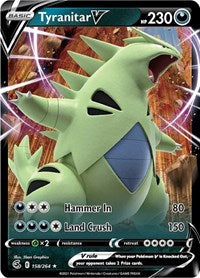 SWSH Fusion Strike: 158/264 - Tyranitar V (UR)