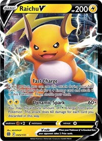 SWSH Brilliant Stars: 045/172 - Raichu V (UR)