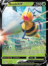 SWSH Astral Radiance: 001/189 - Beedrill V (UR)