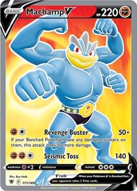 SWSH Astral Radiance: 171/189 - Machamp V (Full Art) (UR)