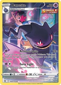SWSH Lost Origin Trainer Gallery: TG07/TG30 - Banette (UR)