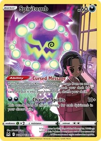 SWSH Lost Origin Trainer Gallery: TG09/TG30 - Spiritomb (UR)