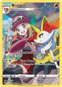 SWSH Silver Tempest Trainer Gallery: TG01/TG30 - Braixen (UR)
