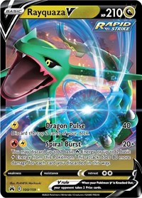SWSH Crown Zenith: 100/159 - Rayquaza V (UR)