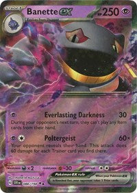 Scarlet & Violet Base Set: 088/198 - Banette ex (DR)