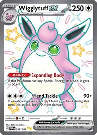 SV Paldean Fates: 222/091 - Wigglytuff ex (SUR)