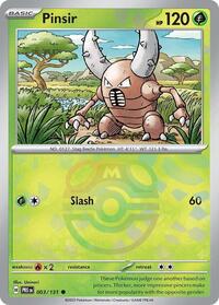 SV Prismatic Evolutions: 003/131 - Pinsir (Master Ball Pattern)