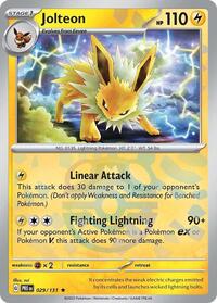 SV Prismatic Evolutions: 029/131 - Jolteon (Master Ball Pattern)