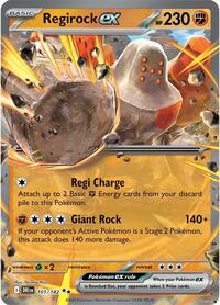 SV Destined Rivals: 101/182 - Regirock ex (DR)