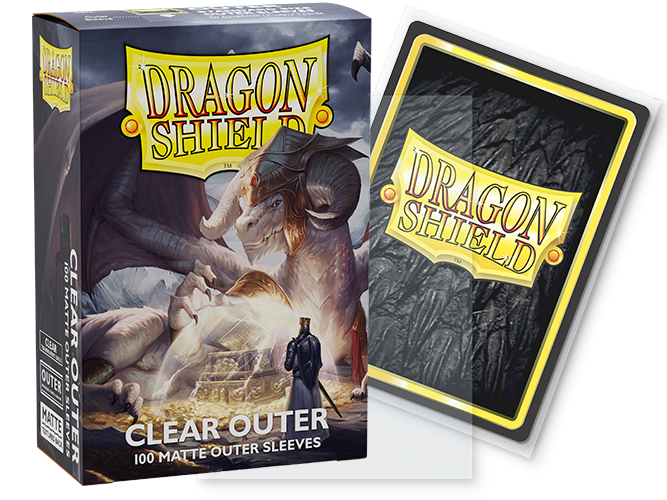Dragon Shield Sleeves: Standard Outer Matte - Clear 100CT (Sleeve III)