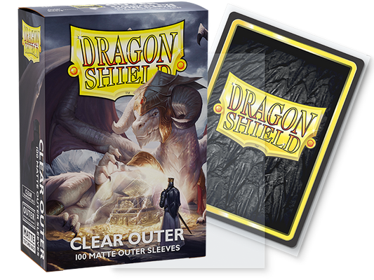 Dragon Shield Sleeves: Standard Outer Matte - Clear 100CT (Sleeve III)