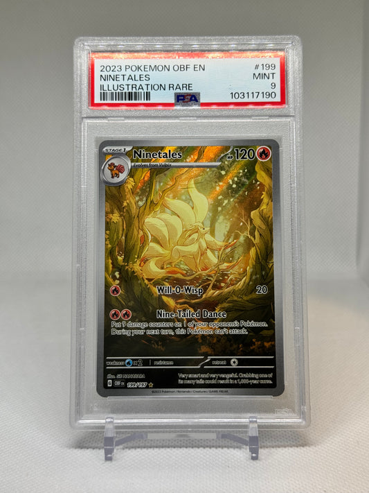 SV Obsidian Flames: 199/197 - Ninetales (IR) PSA 9