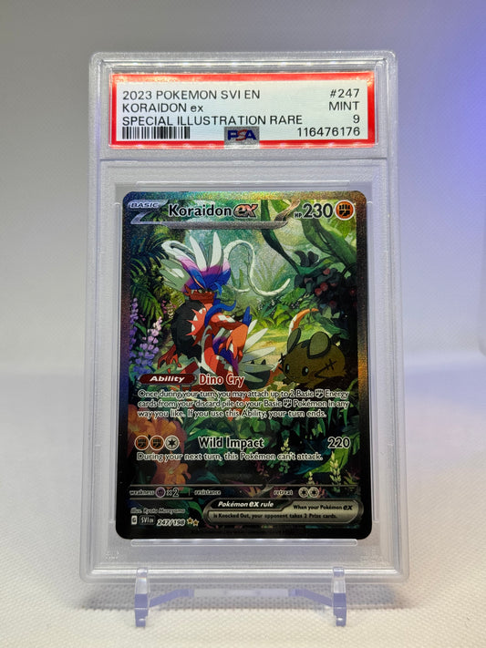 Scarlet & Violet Base Set: 247/198 - Koraidon ex (SIR) PSA 9