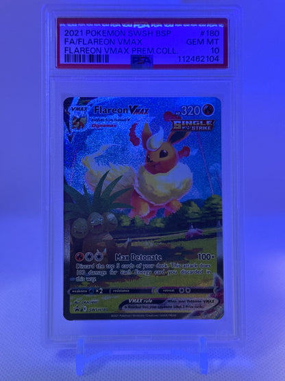 SWSH180 - Flareon VMAX PSA 10